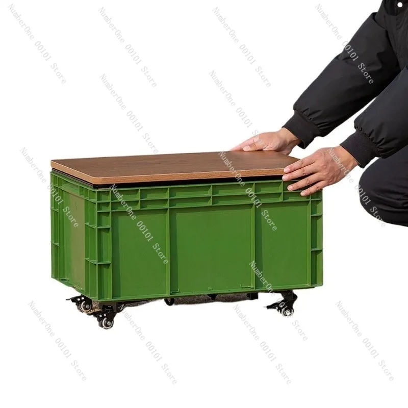 

Outdoor Folding Storage Box, Car Trunk Organizer, Camping and Picnic Gear, Industrial Style Large Household Storage Container