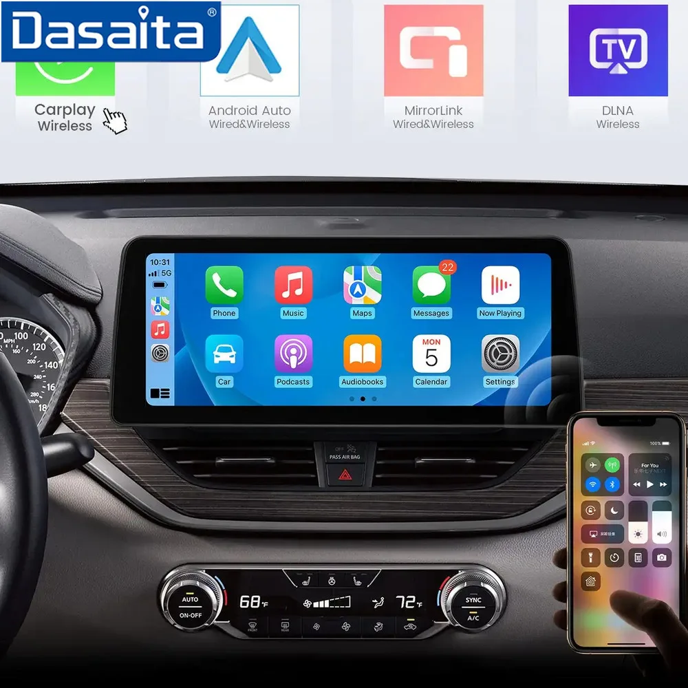 

Dasaita G12 for Nissan Teana Altima 2018-2021 Qualcomm 665 12.3" QLED Screen Carplay Android Auto Radio Multimedia Car Stereo