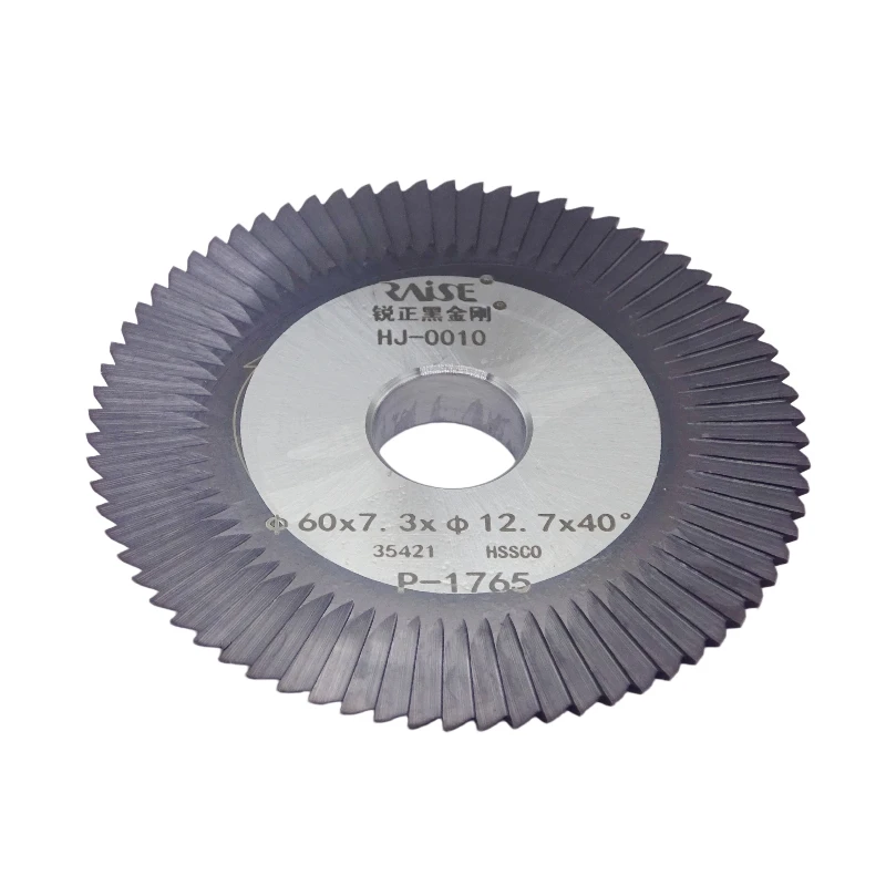 RAISE Milling Cutter HJ-0010 60x7.3x12.7mm for Wenxing Defu JZ Goso Key Cutting Machine 100A 100B JZ300 233A 283A 217 233B
