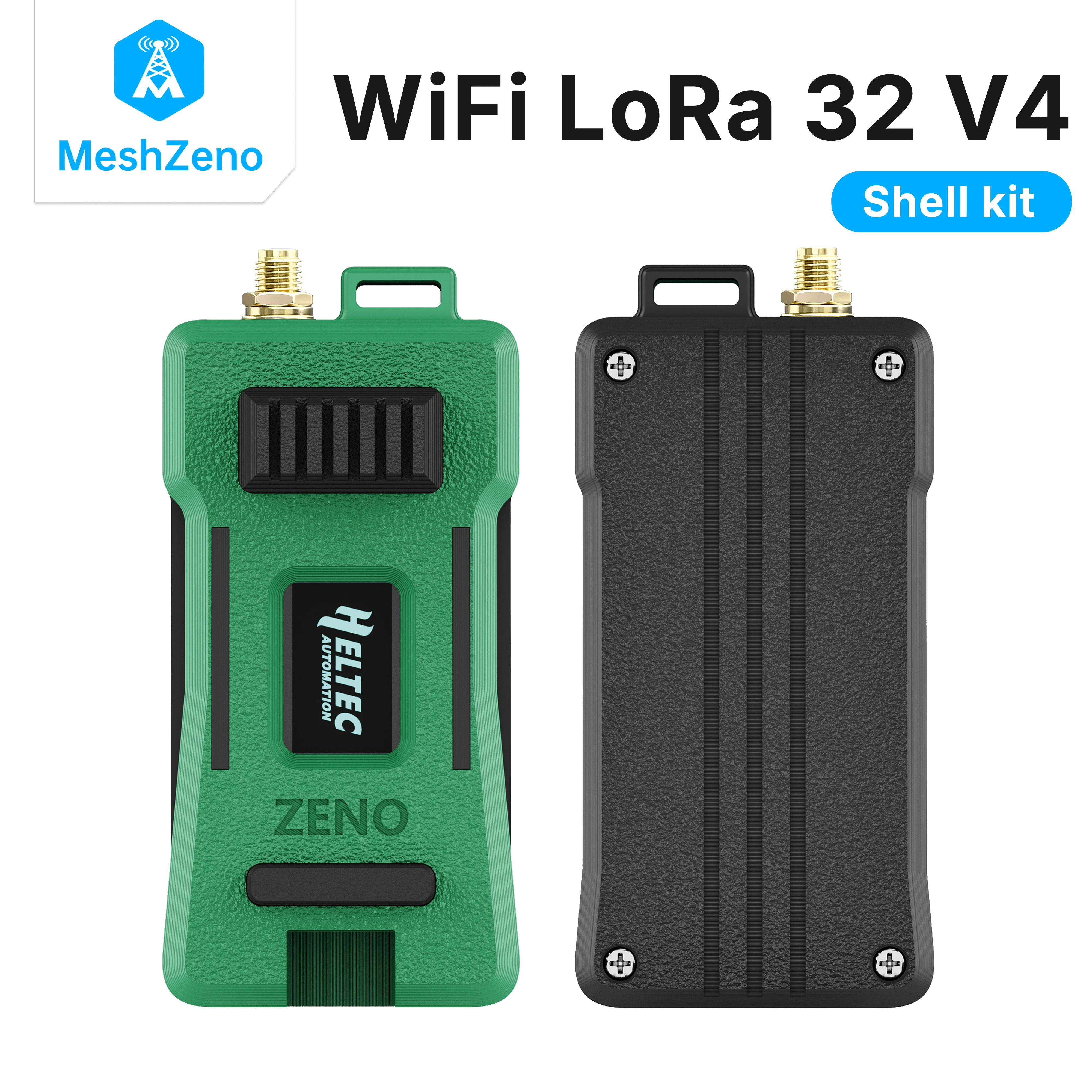 Heltec V4 WIFI Lora 32 Meshtastic GPS package ESP32-S3 SX1262 Dev-Board Kit Case Green Antenna GPS Module Installable Meshcore
