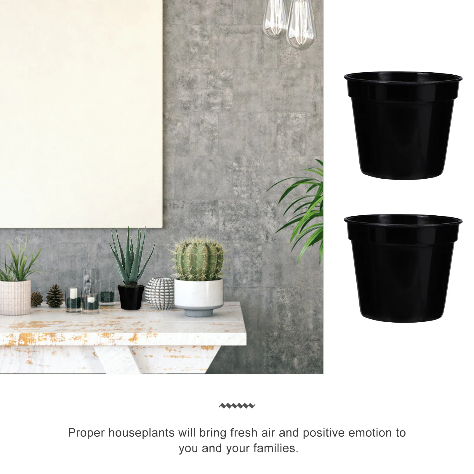 

20pcs Small Round Pots Plastic Flower Pot For Succulents Cacti Indoor Plants Garden Planting Germination Starter Decor