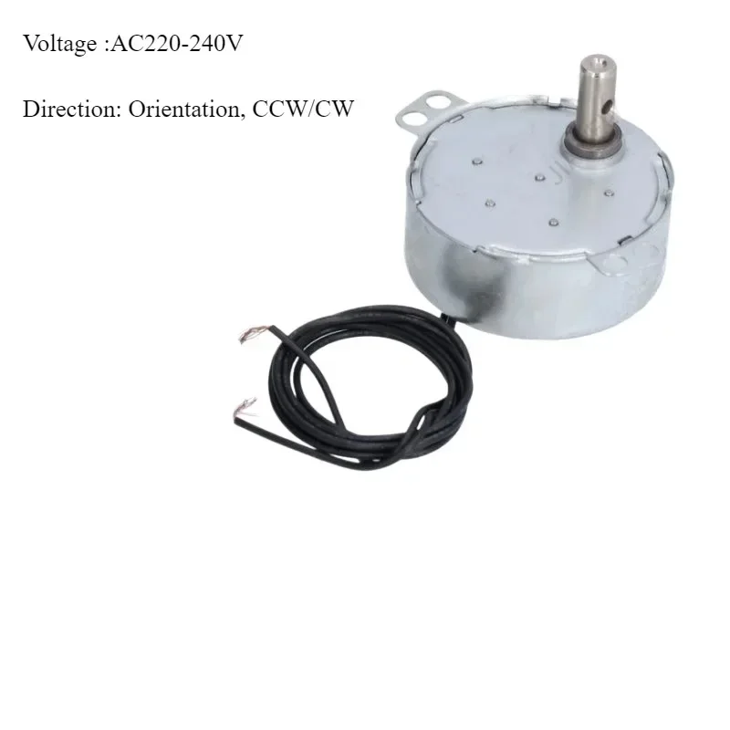 TYC-50 AC 12V AC 220-240V 50/60Hz 4W Synchronous Motor 5-6RPM Robust Torque CW/CCW