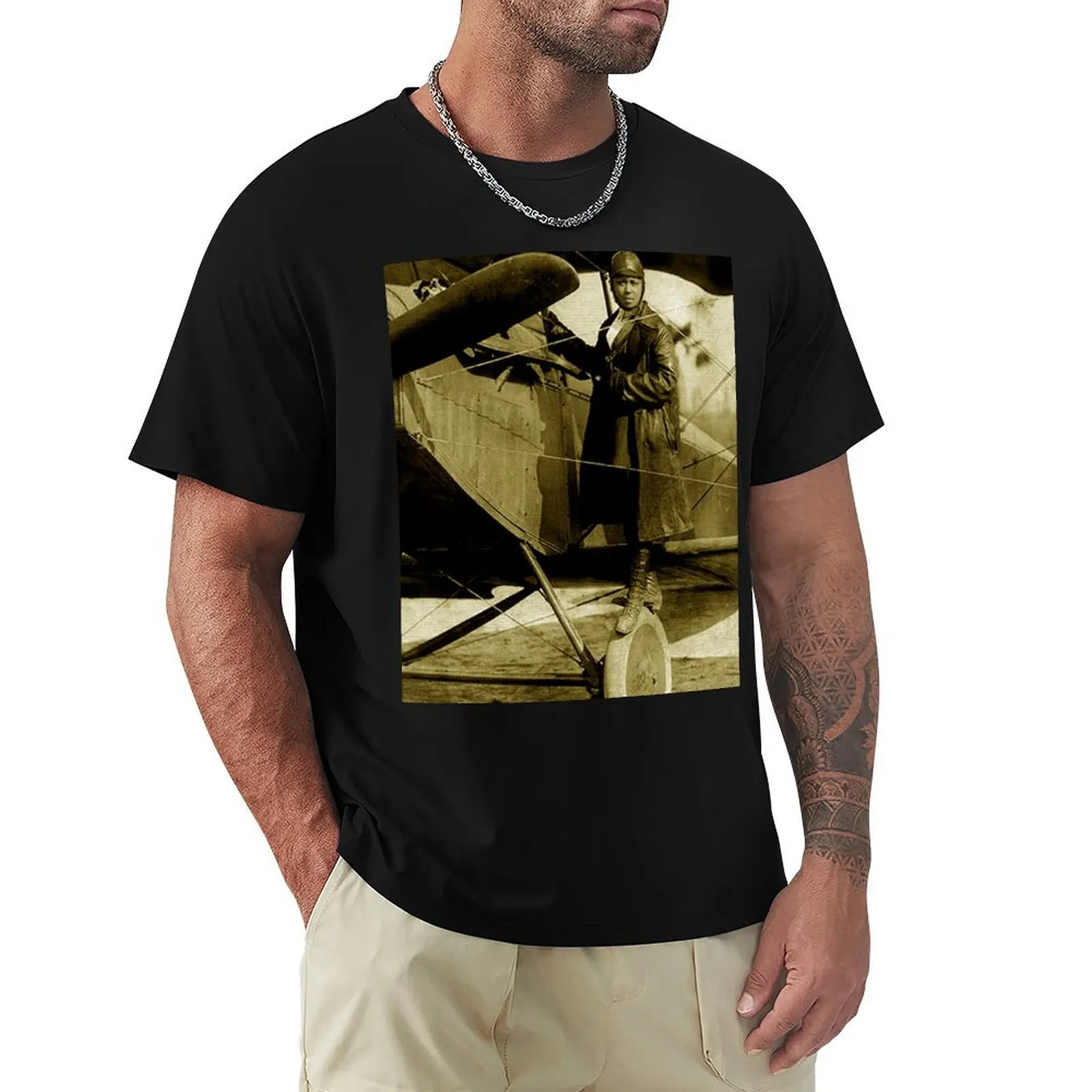 

Bessie Coleman 2 T-Shirt graphic tee shirt valentines boutique clothes custom t shirt shirts graphic tee compression shirt men