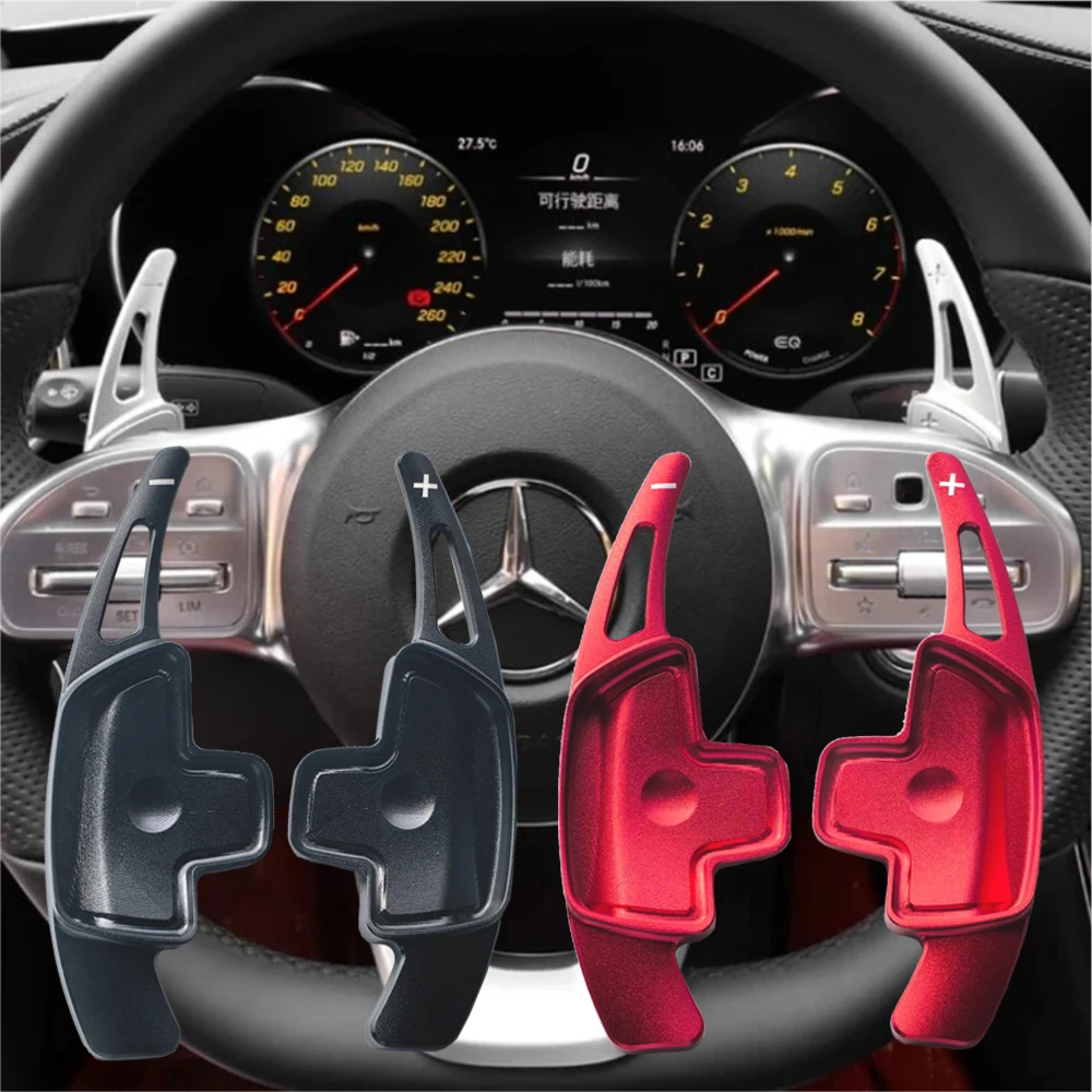 عجلة توجيه سيارة مجداف المتحولات الألومنيوم التحول مجداف شفرة لبنز A B C E GLE GLA GLC الفئة W176 W205 W246 C117 W218 #1