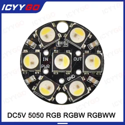 RGB RGBW RGBWW White Warm White 7-Light Single-Point Single-Control Ring Development Board DC5V Suitable For Arduino