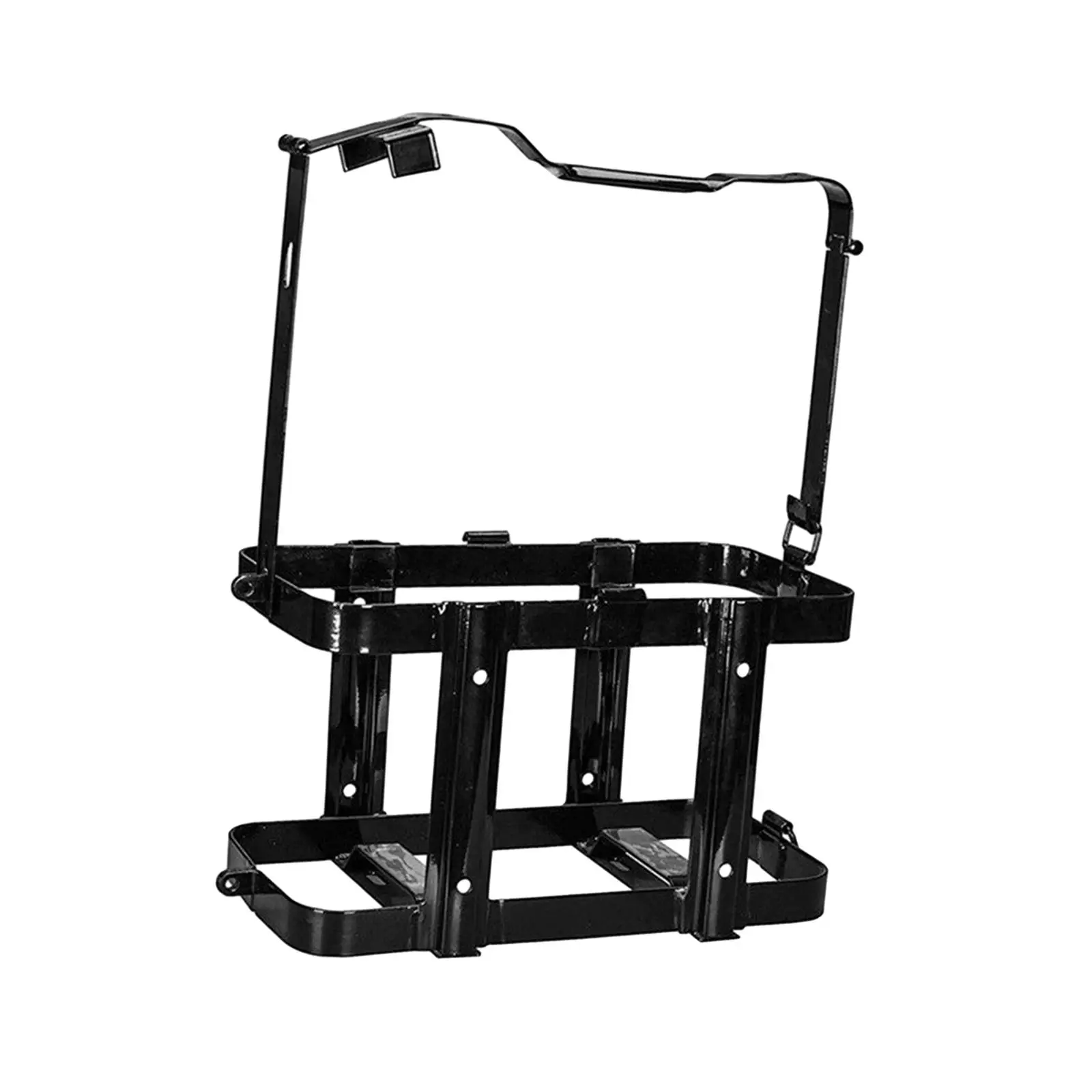 

Jerry Gas Can Holder for 5 Gal Cans Automobile Oil Drum Fixed Bracket Replacement Easy to Install Motorcycle Fuel Tank Rack