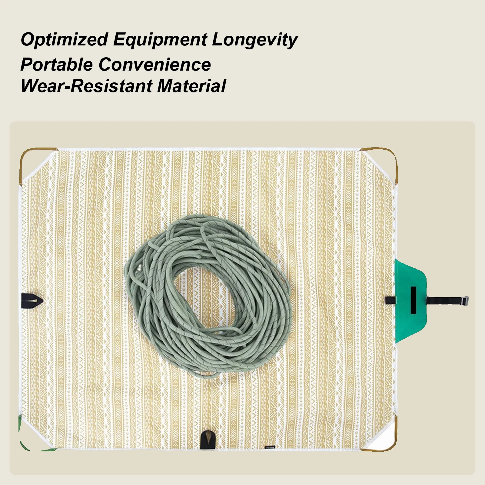 

Waterproof Climbing Rope Bag 600D Oxford Foldable for Mountaineering, Durable Gear Carrier with Shoulder Strap