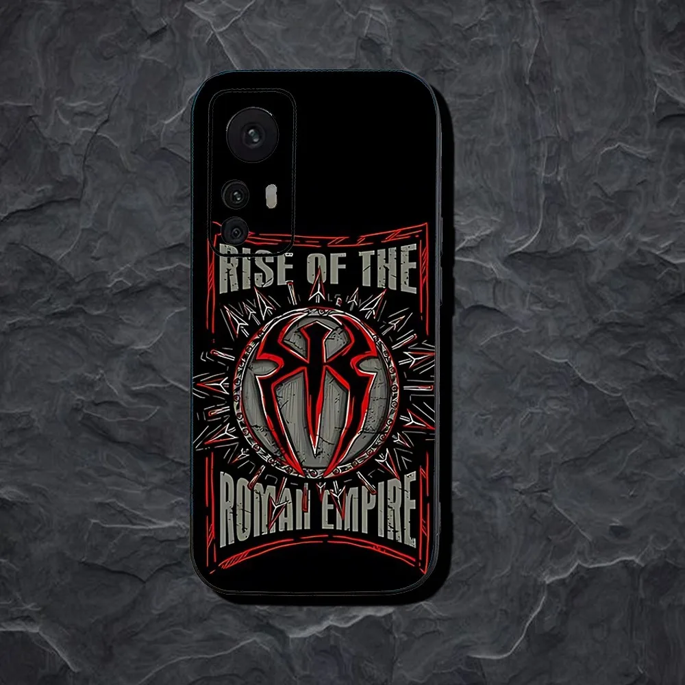 W-Wrestling Star Roman R-Reigns Phone Case For Xiaomi 11 Redmi Note 11 5G 8T 9A 9 10T Note8Pro Note9 12SUltra Black Case