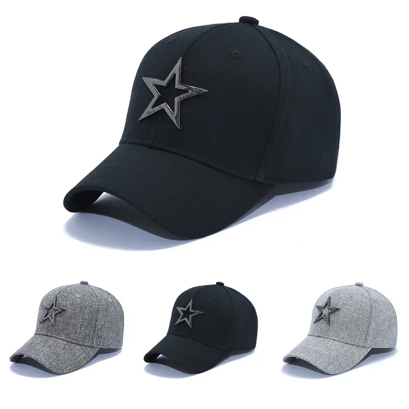 Unisex Cotton Baseball Caps for Men Women with Star Snapback Peaked Cap Sunshade Hat Men Golf Hat Gorras Gorras Hombre