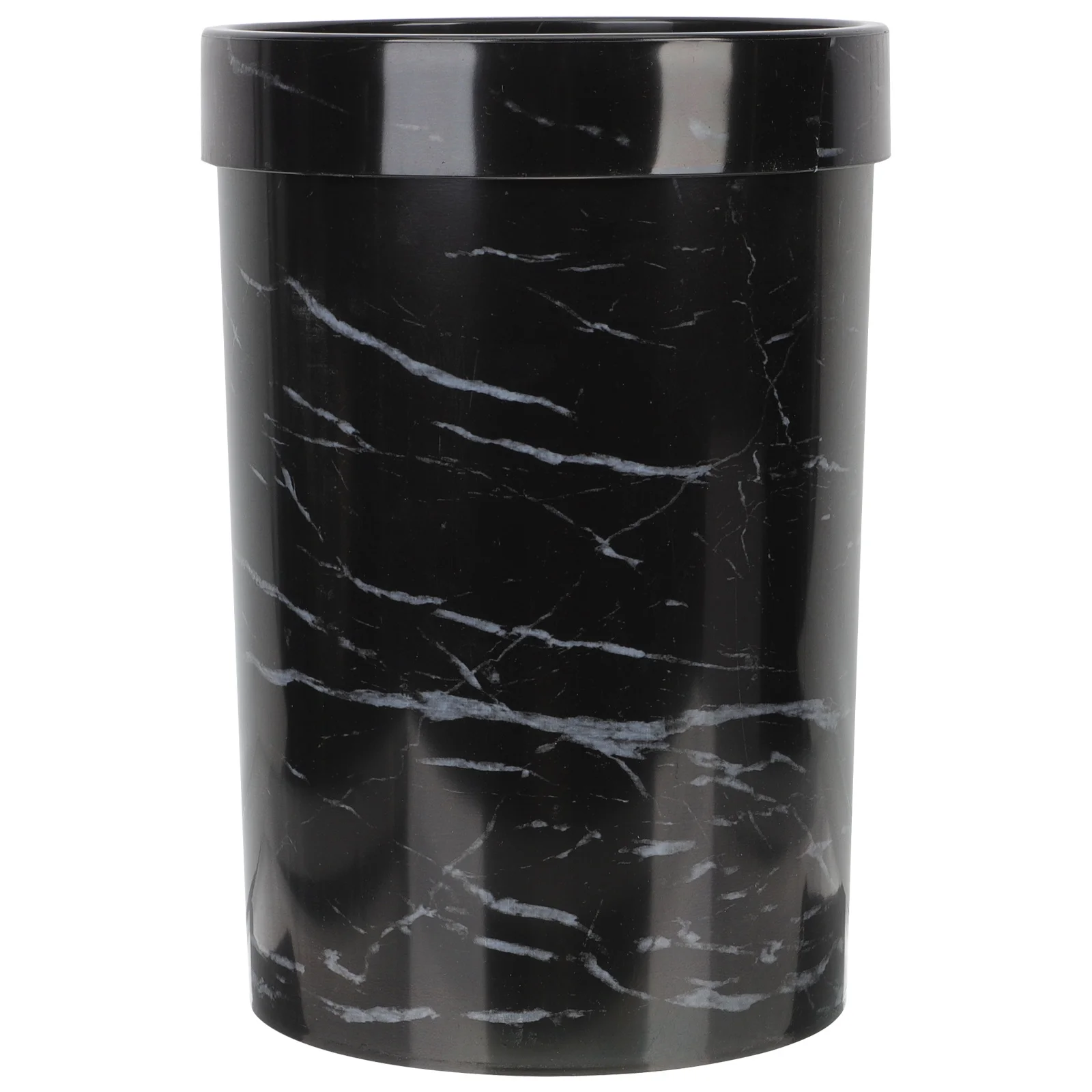 

Plastic Marble Texture Trash Bin Reusable Waste Basket for Bedroom Kitchen Bathroom Living Room Office