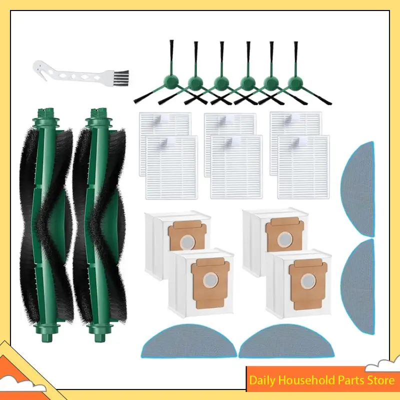 【تخفيضات كبيرة】أكياس غبار بديلة لمرشح الفرشاة الجانبية الرئيسية لـ Irobot Roomba 104 Combo/105 Vac/105 Combo/105 Combo+ Q052 Vacuum Cl