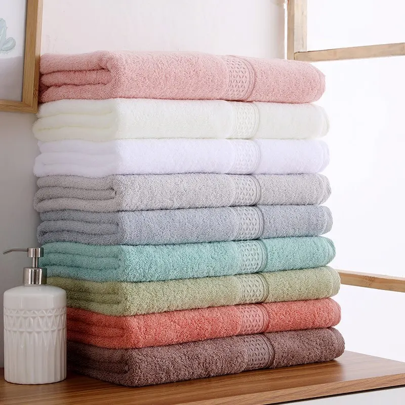 Ensemble de serviettes de bain en coton douces et absorbantes_voghion.com