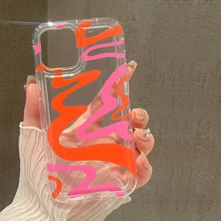 Vintage Leopard Print Clear Phone Case For iPhone 11 13 12 14 15 Pro Max SE2 8 7 Plus X XR XS Max Transparent Air Cushion Cover