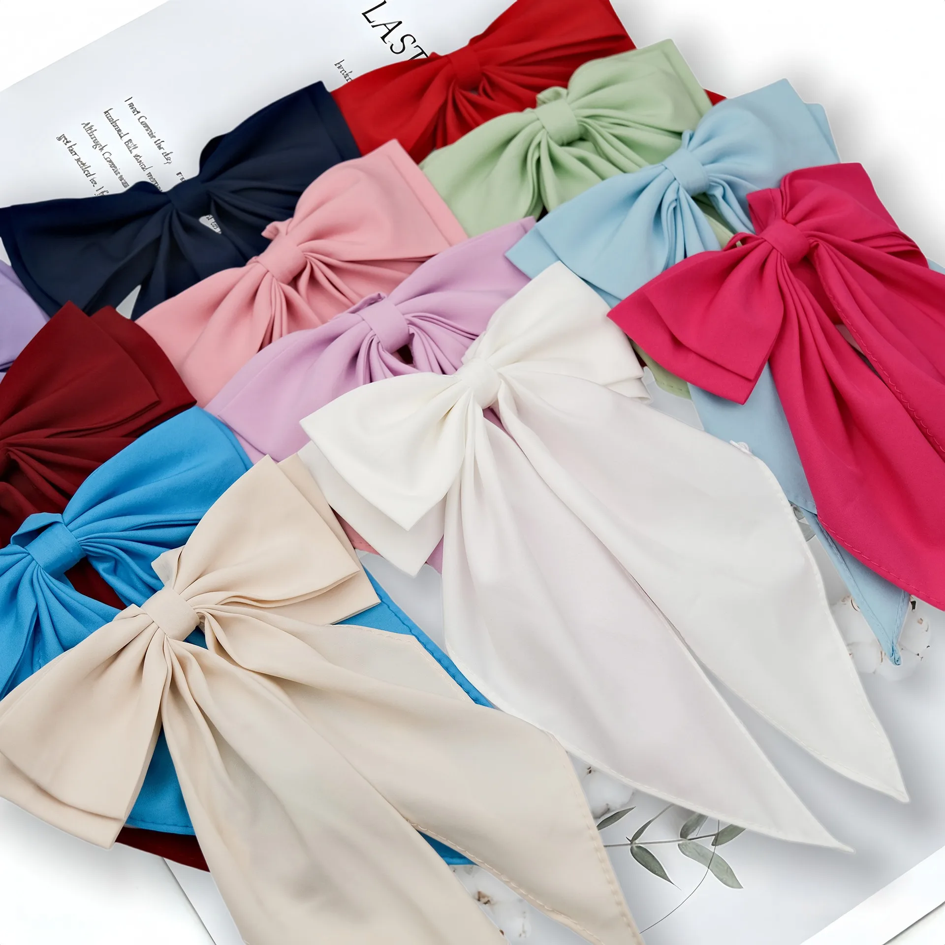 2026 New Trendy Solid Rose Bowtie Oversized DK JK Tie Preppy Chic Student Girls Sailor Suit Accessories Butterfly Cute Bow Ties