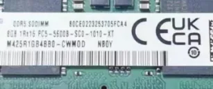 

Для Samsung 8 ГБ DDR5 5600 PC5-44800 1Rx16 SODIMM Оперативная память для ноутбука M425R1GB4BB0-CWM