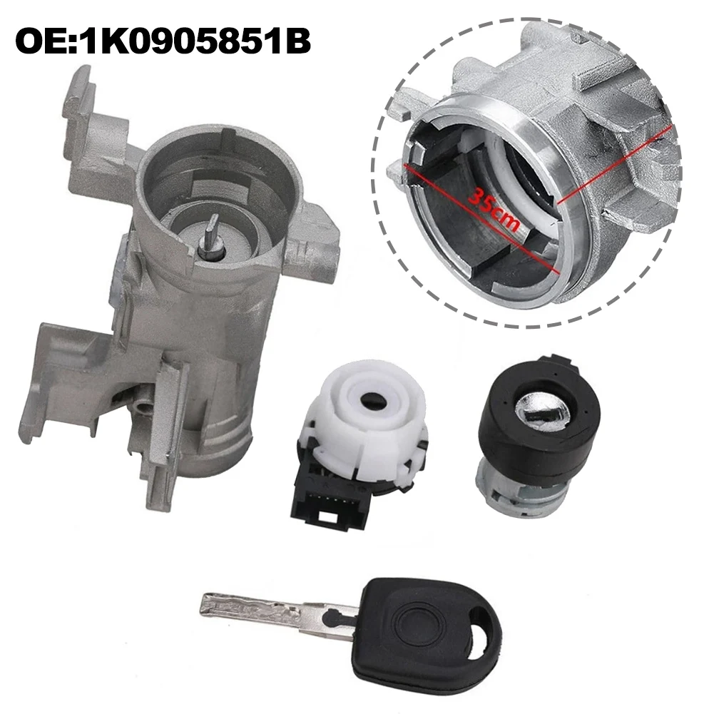 

1K0905851B Замок зажигания и стартера с ключом для PASSAT для B7-3C 2010-2015, переключатель зажигания, детали замка рулевого управления