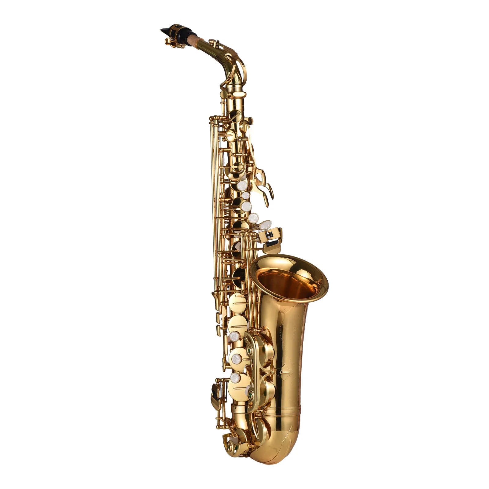 

Eb Alto Saxophone Brass Lacquered Alto Sax Wind Instrument Professional Musical Instrument with Case Accessories