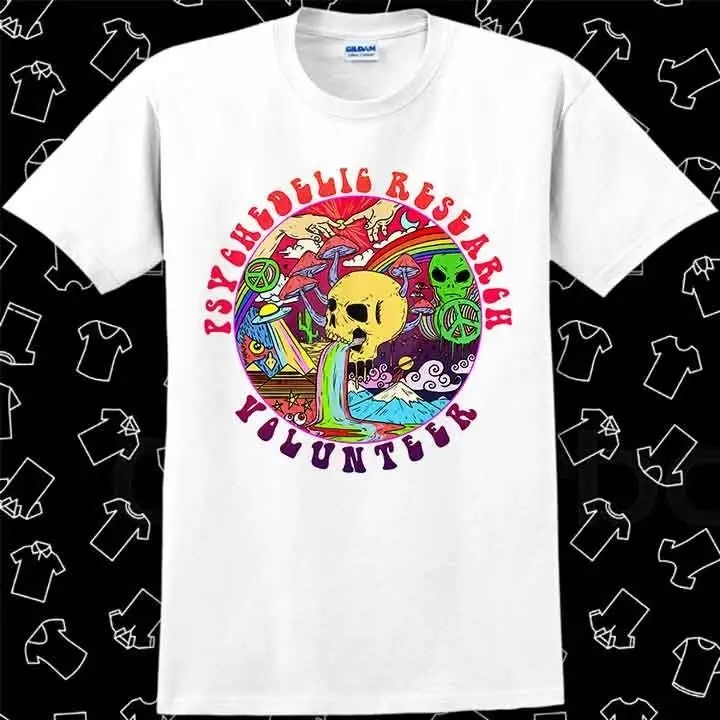 Psychedelic Research Volunteer T Shirt Meme Gamer Best Seller Top R971