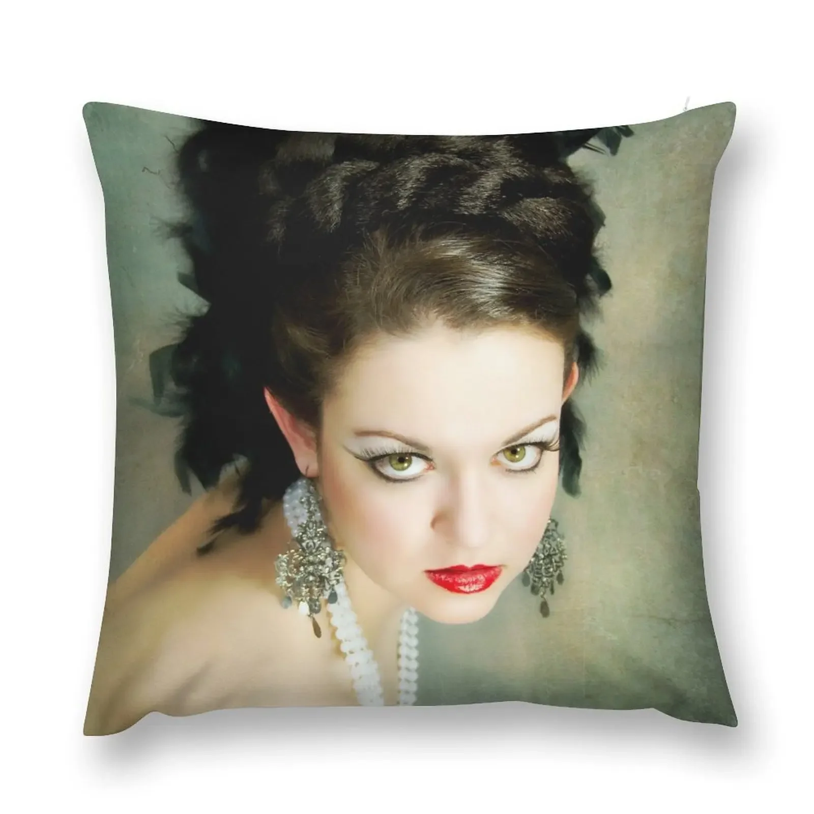 

Feathery Glitz Throw Pillow Pillows Aesthetic autumn decoration Christmas Pillow Cases pillow
