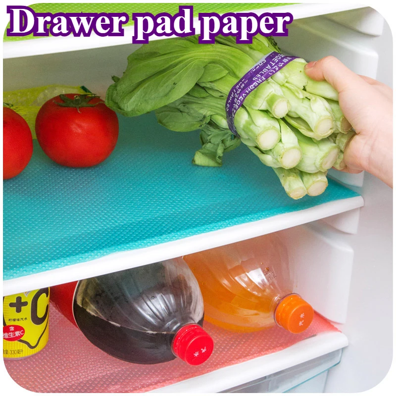 Trimm bare Schrank matte Kühlschrank Esstisch matte Schrank matte feuchtigkeit beständige Matte leicht zu reinigen 4 stücke Schubladen matte Papier küche