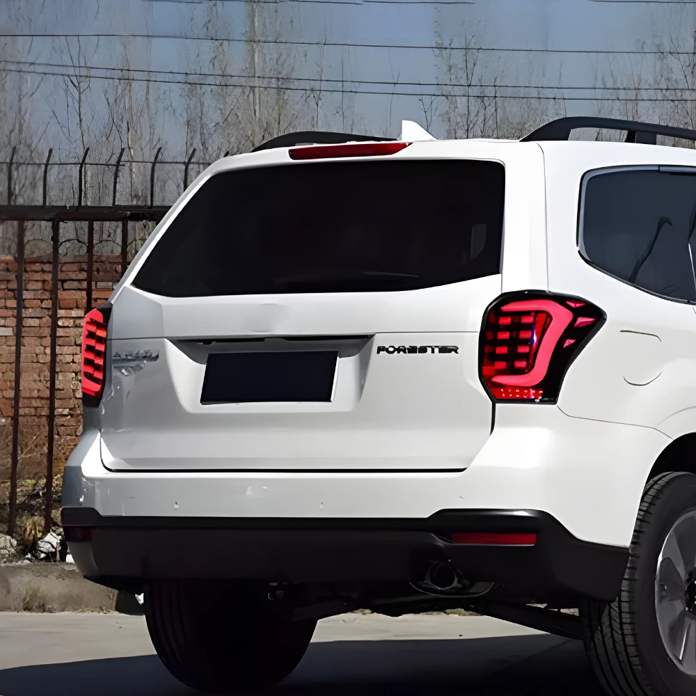Car Taillights Assembly For Subaru Forester 2013-2018 LED Auto Rear Back Lamps Upgrade Highlight Flashing Taillight Accessories