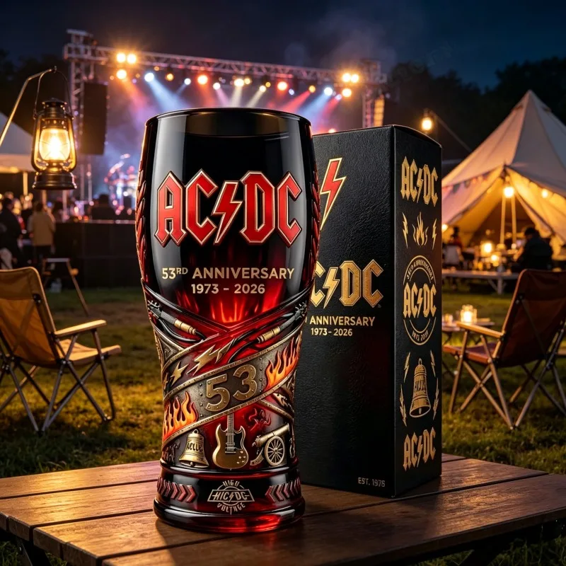 爆レア★コカコーラ ’５０－６０米国 自販機 アトミックスターバースト3Dパネル AC/DC 53rd Anniversary 3D Relief Beer Glass Collectible Bar