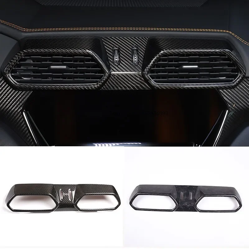 

Factory for Urus 2018-2021 Center Console Air Outlet Panel Decorative Frame Cover Real Carbon Fiber Car Interior