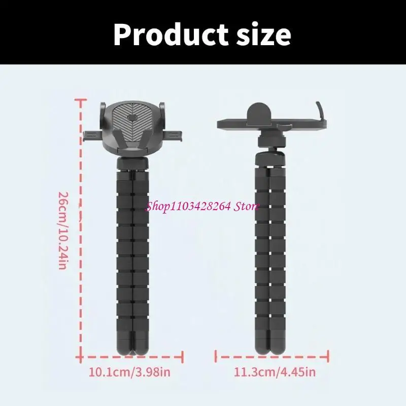 360 Degree Rotating Travel Phone Holder Bracket Pushchair Crib Cellphone Tripod Flexible Tripod Stand
