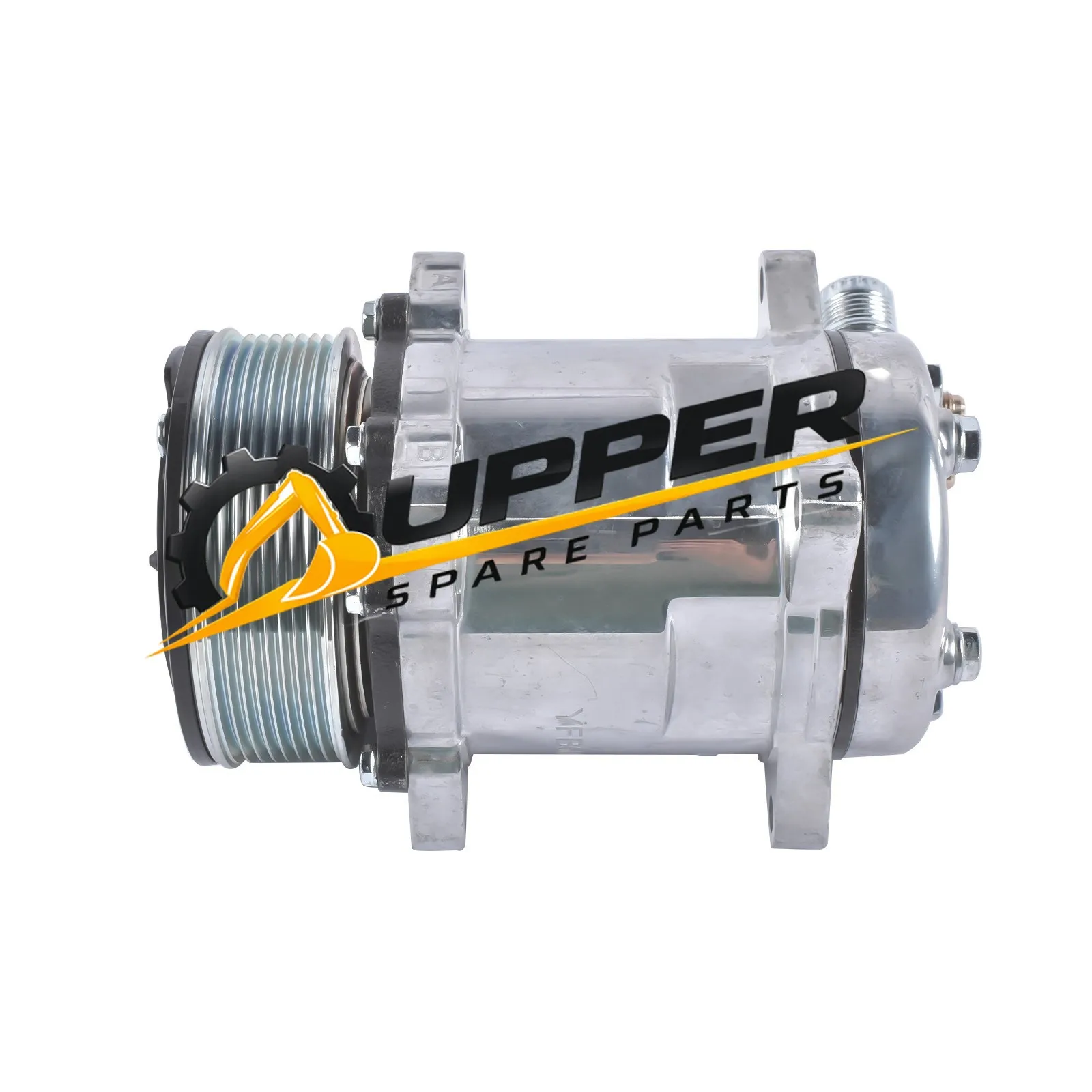 A/C Compressor W/ 8-Groove Pulley For Sanden 508 Style Serpentine Belt HC5004C