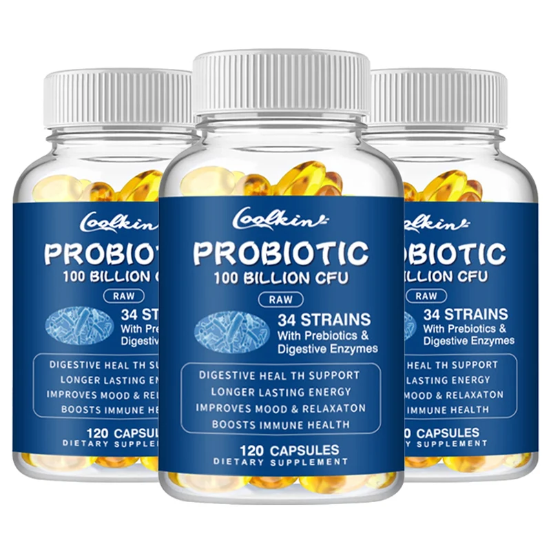 

Probiotics Supplements - 100 Billion CFU - Promotes Digestive Health, Enhances Gut Health and Immunity