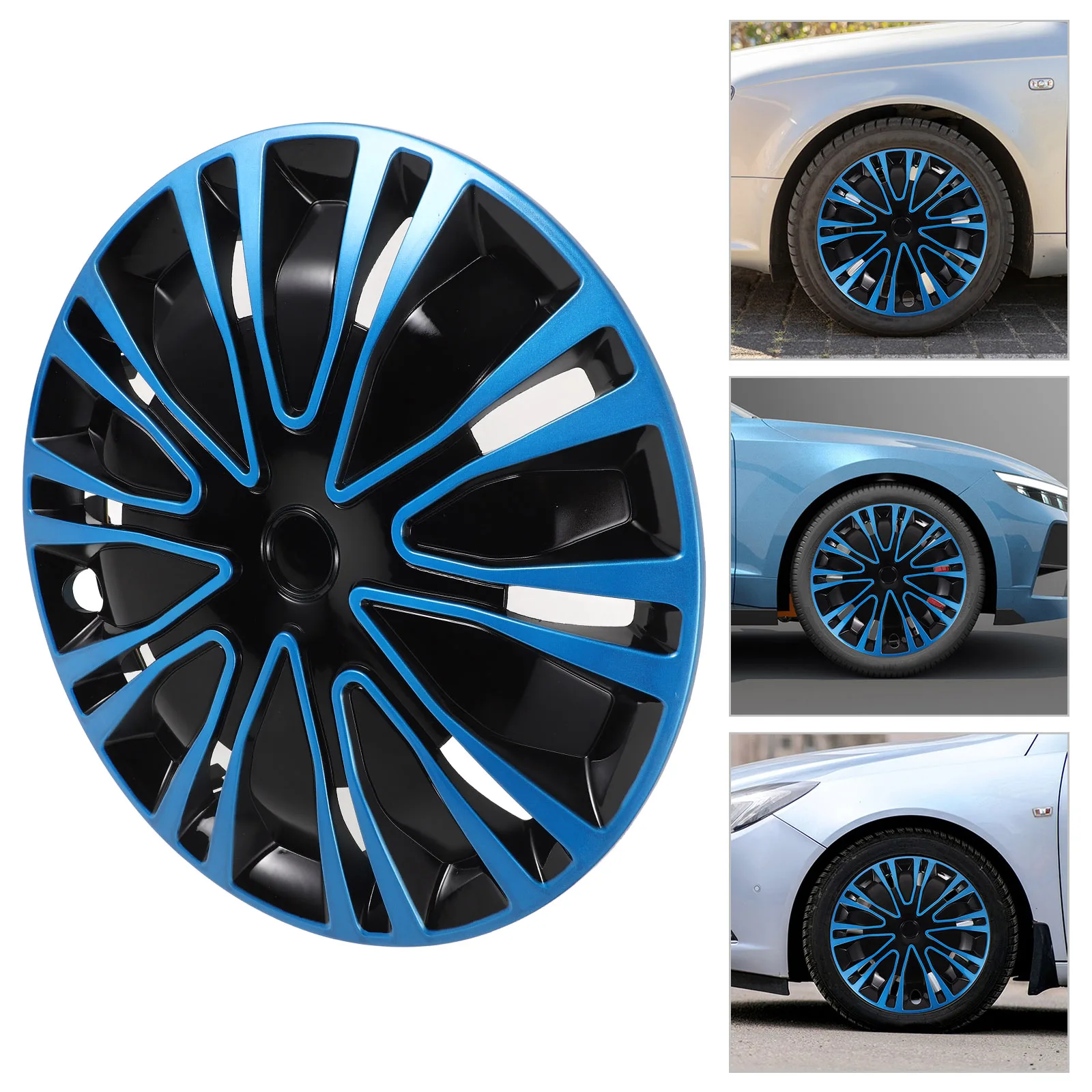 

15 Inch Car Hubcap Automotive Hub Cap Decorative Wheel Hub Cap Vehicle Rim Cover Universal Modified Wheel Hub Cap 15 Inch Blue