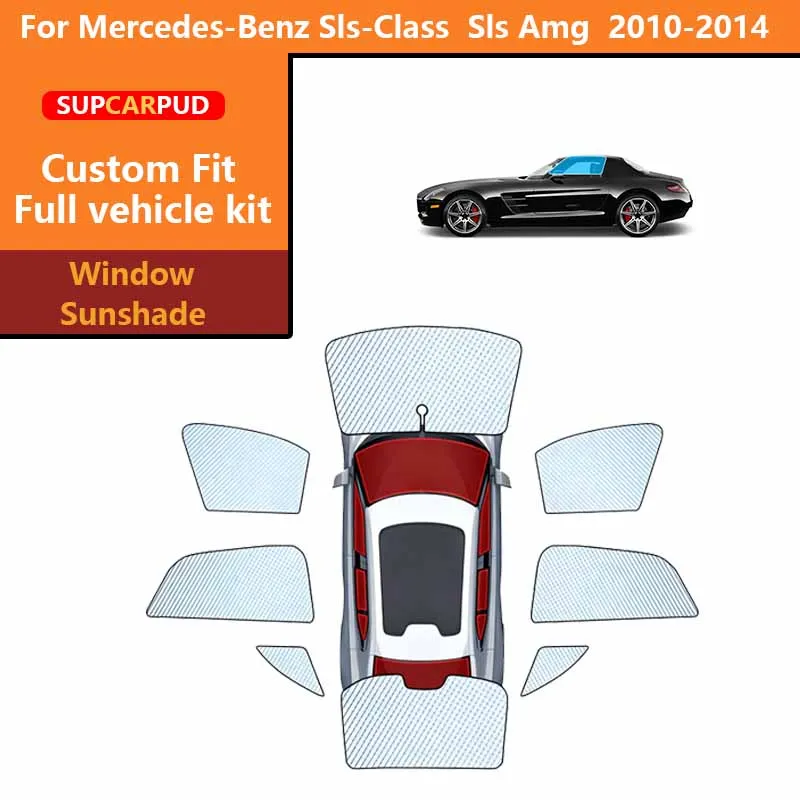 

Солнцезащитные шторки для автомобиля, защита от ультрафиолета, для Mercedes-Benz Sls-Class Sls Amg 2010-2014, передние, задние и боковые окна