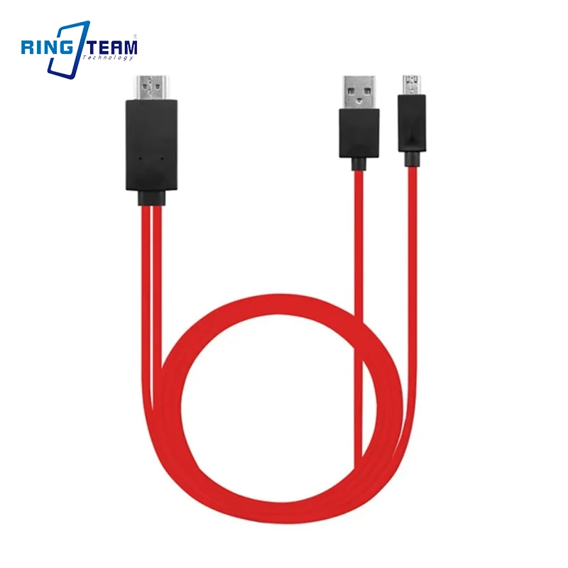 

Micro USB To HDMI 1080P HDTV Cable For Samsung S5/S4/S3 NOTE3 11 Pin TV Cable Adapter Converter For TV Home Theater System