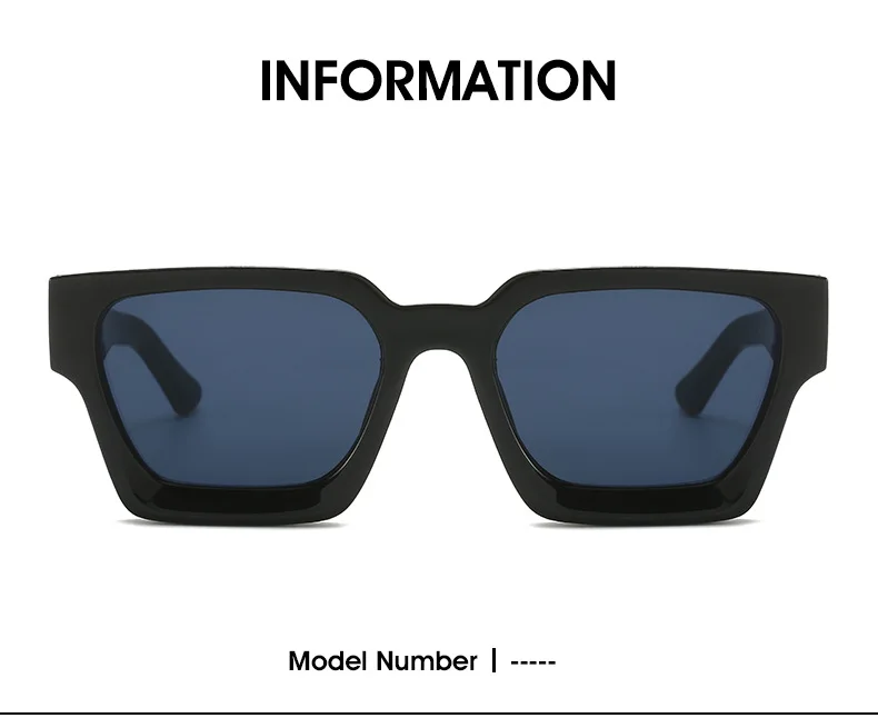 56010 Retro Quadratische Punk Sonnenbrille Frauen Männer Unisex Driving Shades Vintage Sonnenbrille Uv400 Gafas De Sol – Detail 3