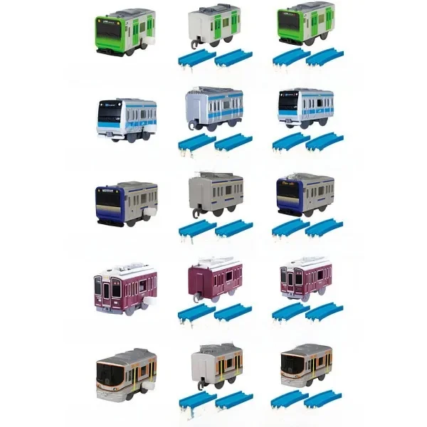 Kereta Komuter Model Kereta Api 5 Ring Line Barat Timur Commuter Egg Toy Collectible Figure Anime Gng Souvenir