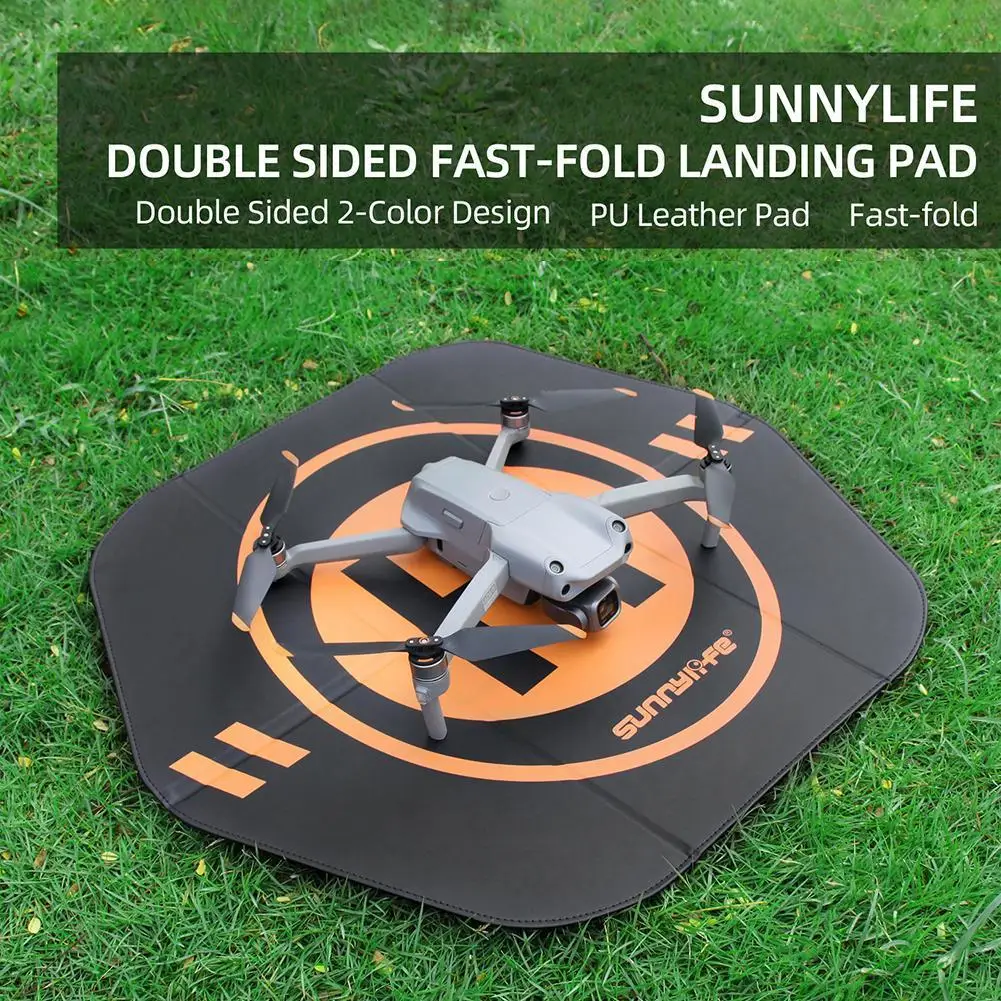 55cm Drone Foldable Landing Pad Double-sided Color Leather Aircraft Parking Mat for DJI AVATA/Mini 3 Pro/Air 2/Mavic 3 Pro Drone