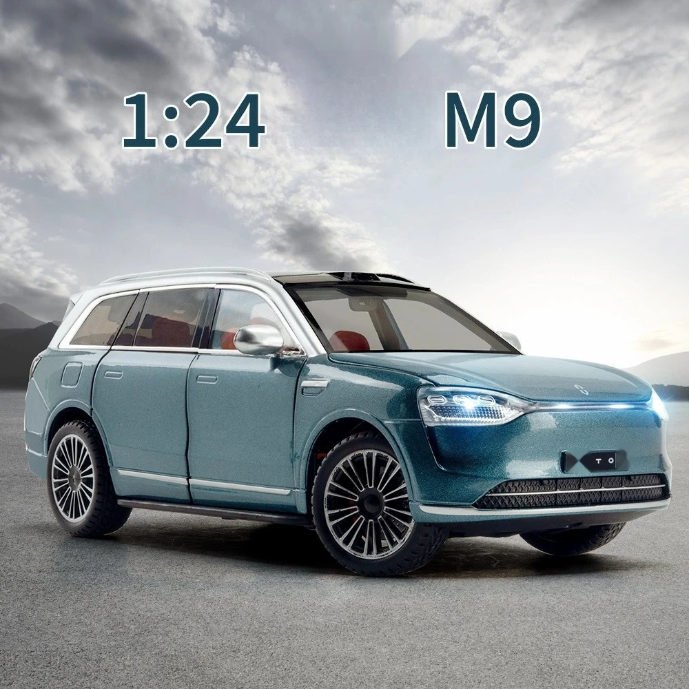 

Масштабная модель автомобиля M9 из сплава 1:24, коллекционная, детская игрушка, подарок, литая под давлением