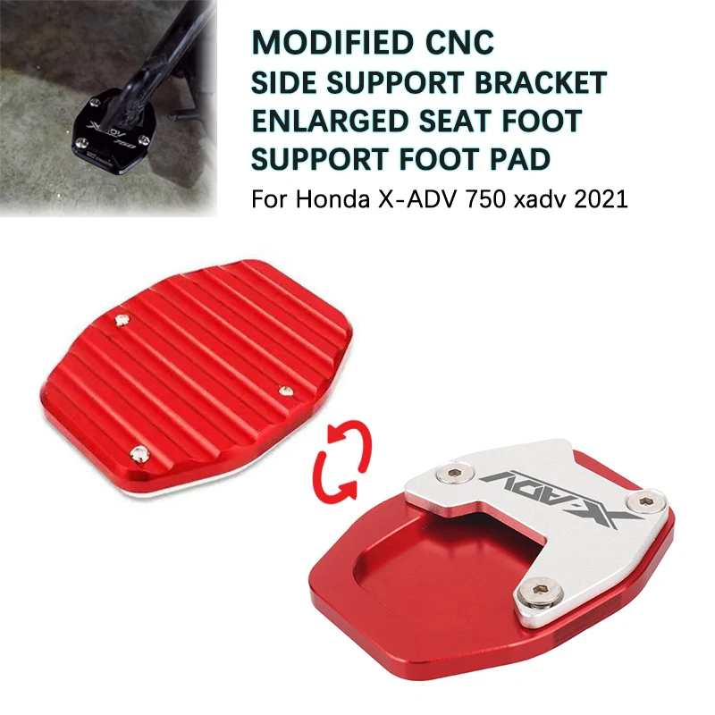 

For Honda X-ADV 750 Xadv 2021-2023 Modified Side Support Bracket With Enlarged Foot Support Pad CNC Side Platform Suppor