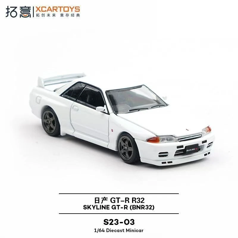 

XCARTOYS 1/64 Skyline GTR R32 S23-03 Black Alloy Car Static Model Mini Vehicles Children's Birthday Gift Adult Collection Model