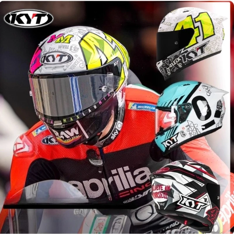 

KYT Upgrade Motorcycle Helmet ECE Certification Professional Motobike Capacete Full Helmet Track Racing Casco