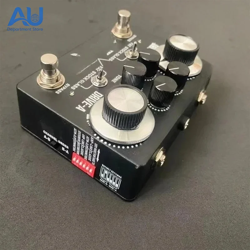 LY-ROCK Guitar Pedal, New Version King Tone Duellist OVERDRIVE Distortion Effect Pedal,Classic Effect Pedal,Black, True Bypass