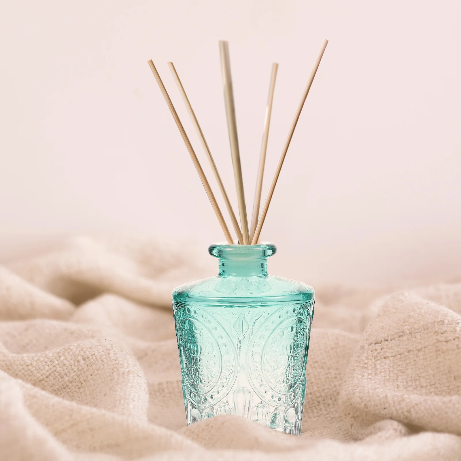 2개 고품질 유리 아로마 병 장식용 에센셜 오일 용기 가정용 아로마테라피 스파 명상 욕실 장식용