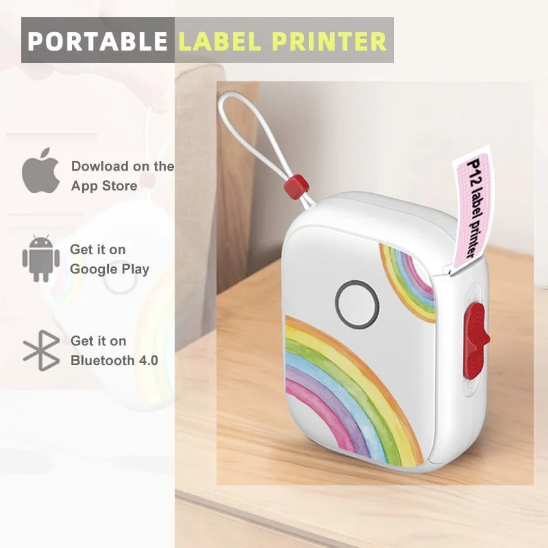 Marklife P12 Mini Pocket Thermal Label Printer Multifunctional Bluetooth 2d Labeling Maker Portable Sticker Marker with Tape