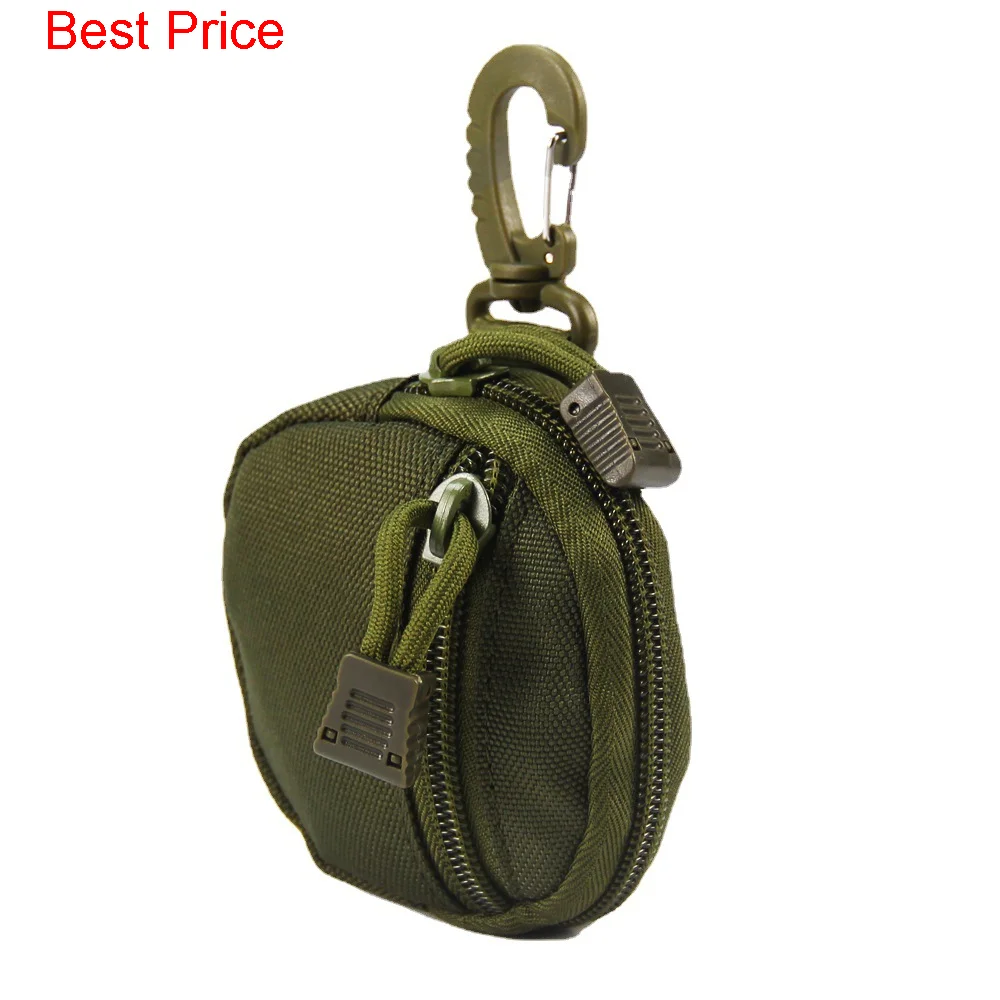 20Pcs Outdoor Tactics Round Key Bag Earphone u Disk Change Storage Protection Small Accessory Bag