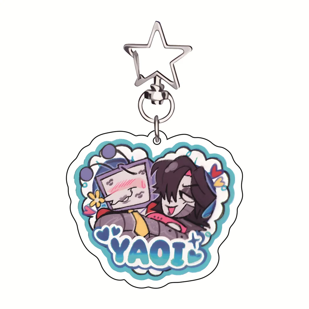 Multi-Fandom Yaoi-Paar 6cm Acryl-Schlüsselanhänger Verschiedene IP-Charaktere Figuren Anime-Anhänger Taschenanhänger Sammlerstück Fan-Geschenk – Detail 15
