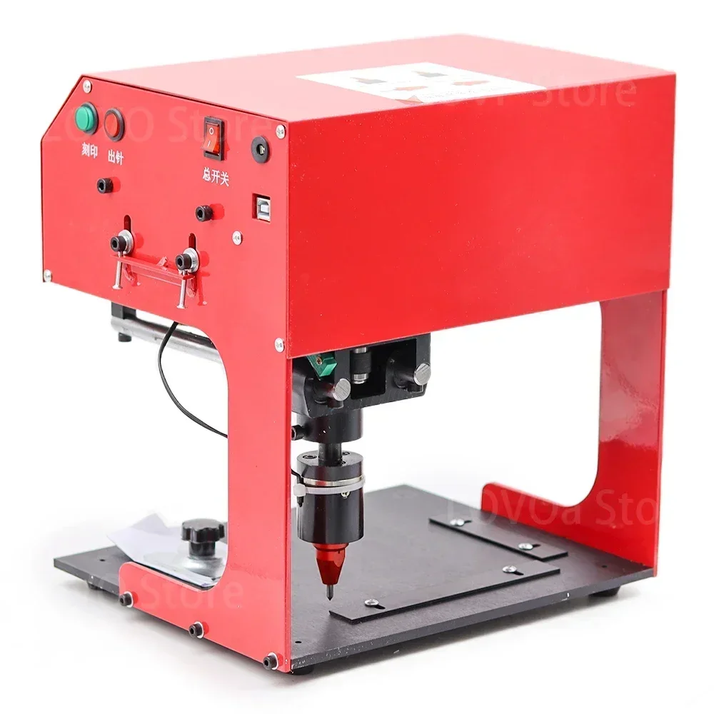 JMZD-170 Pneumatic Electric Marking Machine 300w Desktop Car Identification Plate Metal Parts Engraving Machine