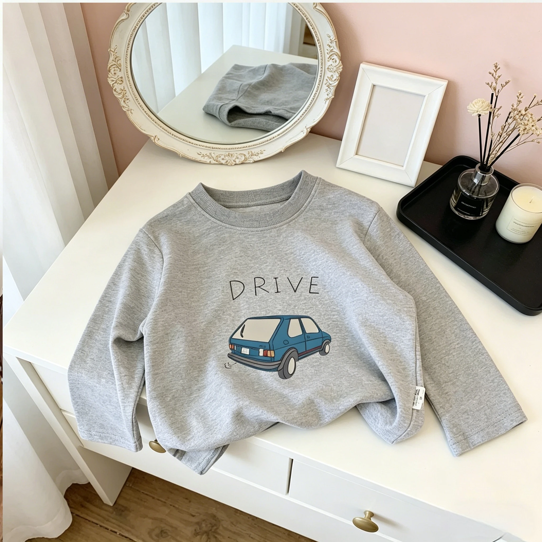 Kids Boys Girls Cute Cartoon Car Print T-Shirt Casual Crew Neck Tee Soft Cotton Summer Top For Toddler Children Wear Popular Top