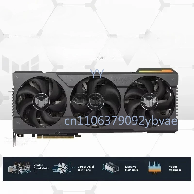 RTX 4090 24GB GDDR6X 384-bit Graphics Card 21000MHz for Gaming Desktop Support Intel AMD