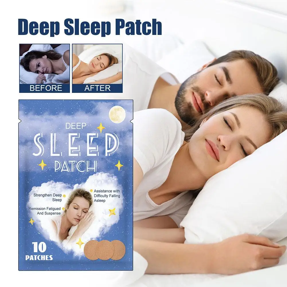 

10pcs Sleep Aid Patch Natural Relieve Nighttime Dreaminess Stress Anxiety Improve Insomnia Brain Relax Fast Good Sleep Patches