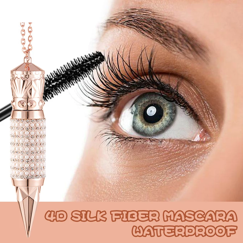 4d Silk Fiber Mascara Waterproof Lengthens Curling Thick Eyelashes Extension Female Non-smudge Eye Makeup Products Cosmetics